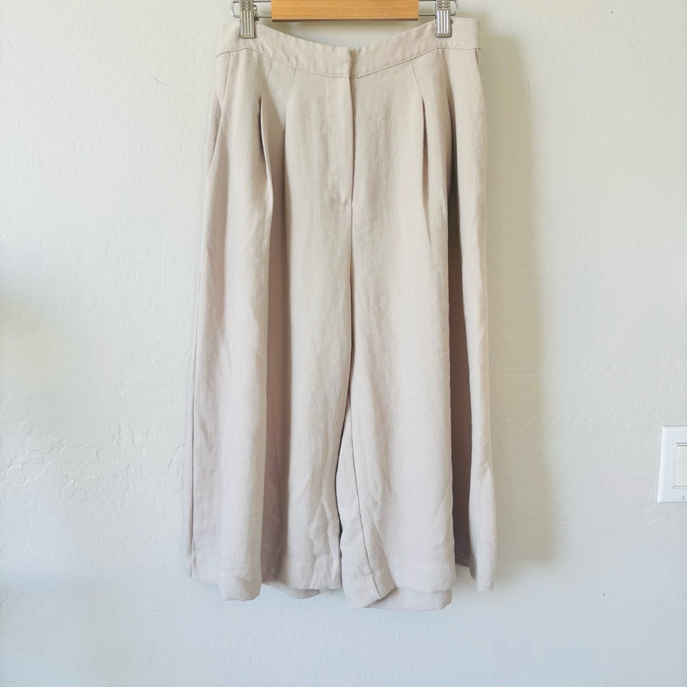 Astr Cream Wide Leg Pants